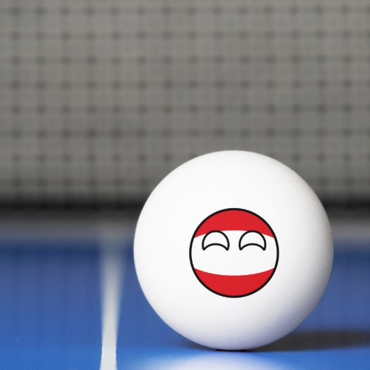 Funny Trending Geeky Austria Countryball Pingpongballen (Net)
