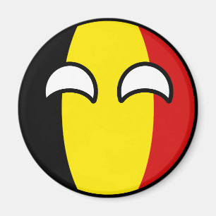 Funny Trending Geeky Belgium Countryball Magneet