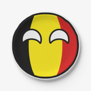 Funny Trending Geeky Belgium Countryball Papieren Bordje