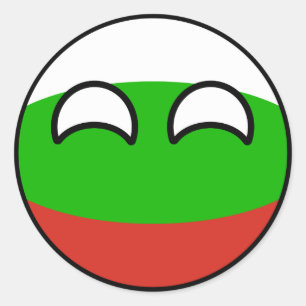 Funny Trending Geeky Bulgaria Countryball Ronde Sticker