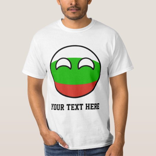 Funny Trending Geeky Bulgaria Countryball T-shirt (Voorkant)