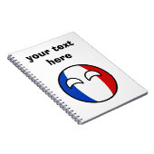 Funny Trending Geeky France Countryball Notitieboek (Rechterzijde)