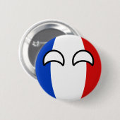 Funny Trending Geeky France Countryball Ronde Button 5,7 Cm (Voorkant /achterkant)
