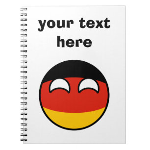 Funny Trending Geeky Germany Countryball Notitieboek