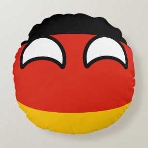 Funny Trending Geeky Germany Countryball Rond Kussen