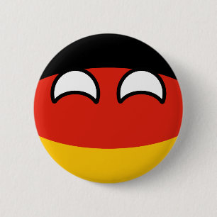 Funny Trending Geeky Germany Countryball Ronde Button 5,7 Cm
