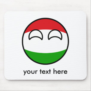 Funny Trending Geeky Hungary Countryball Muismat