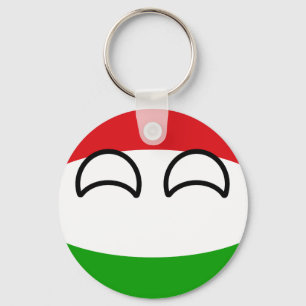 Funny Trending Geeky Hungary Countryball Sleutelhanger