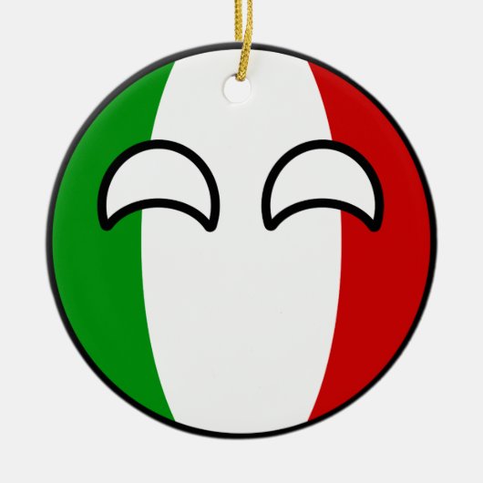 Funny Trending Geeky Italië Keramisch Ornament (Voorkant)