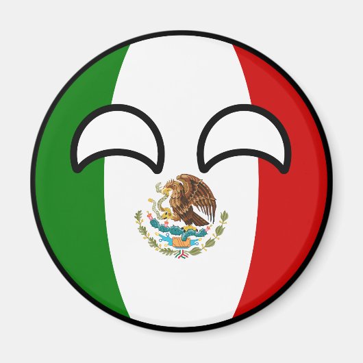 Funny Trending Geeky Mexico Countryball Magneet (Voorkant)