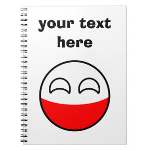 Funny Trending Geeky Poland Countryball Notitieboek