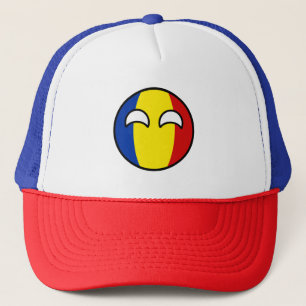 Funny Trending Geeky Roemenië Countryball Trucker Pet