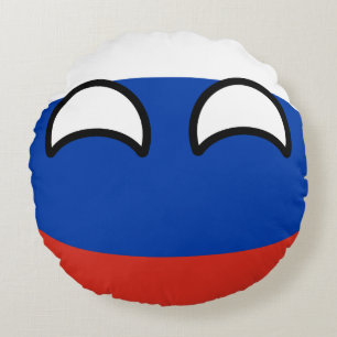 Funny Trending Geeky Russia Countryball Rond Kussen