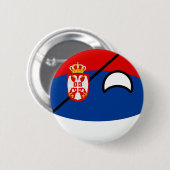 Funny Trending Geeky Servië Countryball Ronde Button 5,7 Cm (Voorkant /achterkant)