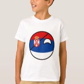 Funny Trending Geeky Servië Countryball T-shirt (Voorkant)