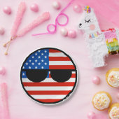 Funny Trending Geeky USA Countryball Papieren Bordje (Feest)