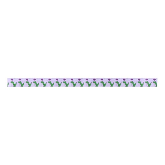 Funny Trex Dinosaur Birthday Ribbon Lint (Voorkant)
