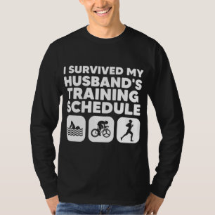 Funny Triathlon Art voor mannen Triathlete Swim T-shirt