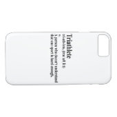Funny Triathlon Definition - iPhone Case (Achterkant (Horizontaal))