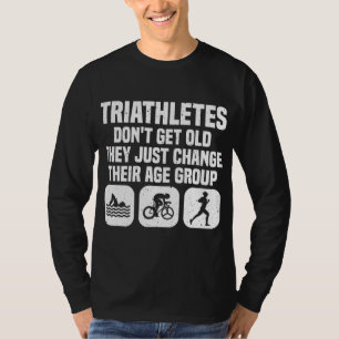 Funny Triathlon Design Mannen Women Triathletes Sw T-shirt
