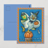 FUNNY TRICK OR TREAT SMELL MY FEET HALLOWEEN BRIEFKAART (Voorkant / Achterkant)