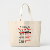 Funny Trini is Trini Grote Tote Bag (Voorkant)