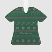 Funny Trombone Christmas Sweater Pattern Custom (dos)