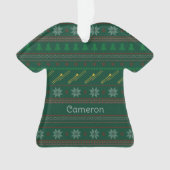 Funny Trombone Christmas Sweater Pattern Custom (devant)