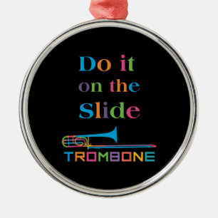 Funny Trombone - Doe het op de Slide Metalen Ornament
