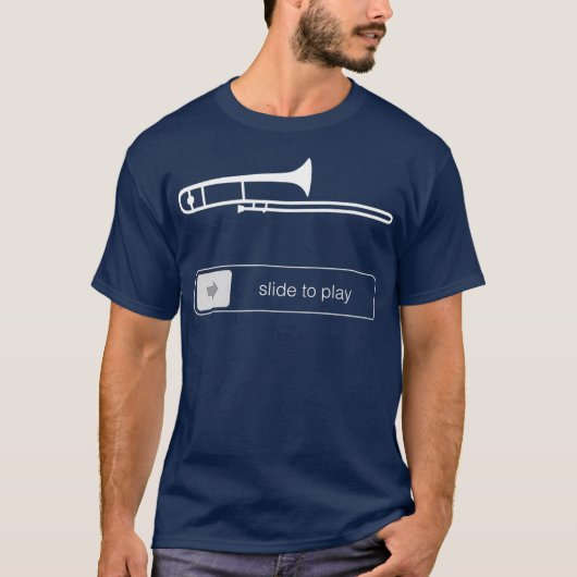 Funny Trombone Slide T-shirt (Voorkant)