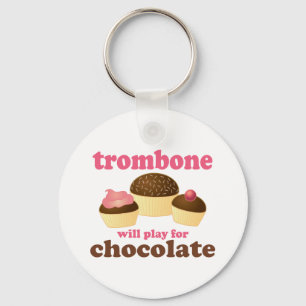 Funny Trombone zal voor Chocolate spelen Sleutelhanger