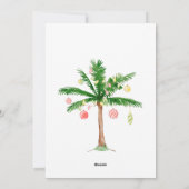 Funny Tropical Christmas Family Carte de vacances (Dos)