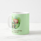 Funny Tropical Frog Coffee Mug - Personnalisable (Devant gauche)