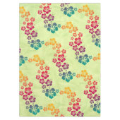 Funny Tropical Hibiscus blooms + jouw achtergrond Tafelkleed (Voorkant)