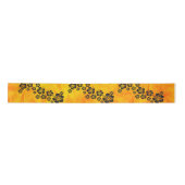 Funny Tropical Hibiscus Decor + jouw achtergrond Lint (Voorkant)