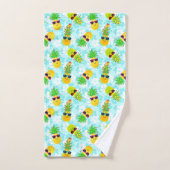 Funny Tropical Kerstanananas Bad Handdoek (Handdoek)