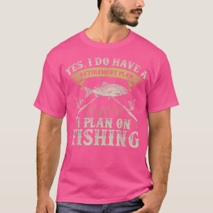 Funny Trout Vist Pensioen Grafische Mannen F T-shirt