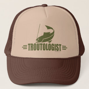 Funny Trout Vist Trucker Pet