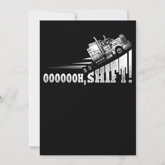 Funny Truck Driver Trucker Gift Feestdagenkaart