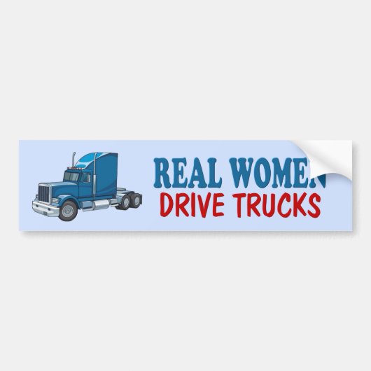 Funny Trucker Bumpersticker (Voorkant)