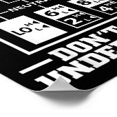 Funny Trucker Design For Men Big Rig Trucker Truck Poster (Hoek)