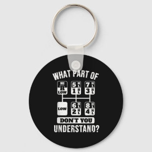 Funny Trucker Driver Gear Stick Shift Sleutelhanger