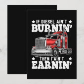 Funny Trucker Trailer Truck Cft Kaart (Voorkant / Achterkant)