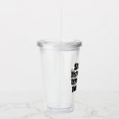 Funny True Crime Podcast Fan Acryl Drinkbeker (Rechts)