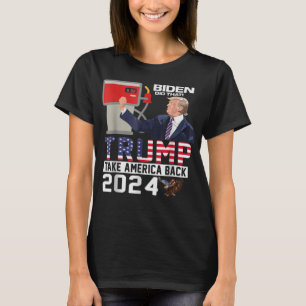 Funny Trump 2024 Flag Anti Joe Biden Mean Tweets G T-shirt