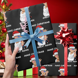 Funny Trump 2024 maakt kerst weer geweldig Cadeaupapier