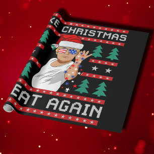 Funny Trump 2024 maakt kerst weer geweldig Cadeaupapier