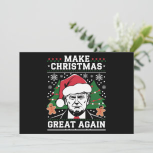 Funny Trump 2024 maakt kerst weer geweldig Feestdagenkaart