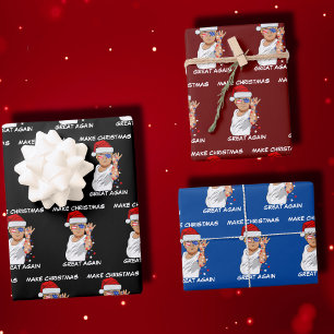 Funny Trump 2024 maakt kerst weer geweldig Inpakpapier Vel