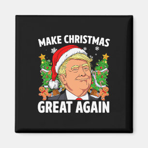 Funny Trump 2024 maakt kerst weer geweldig Magneet